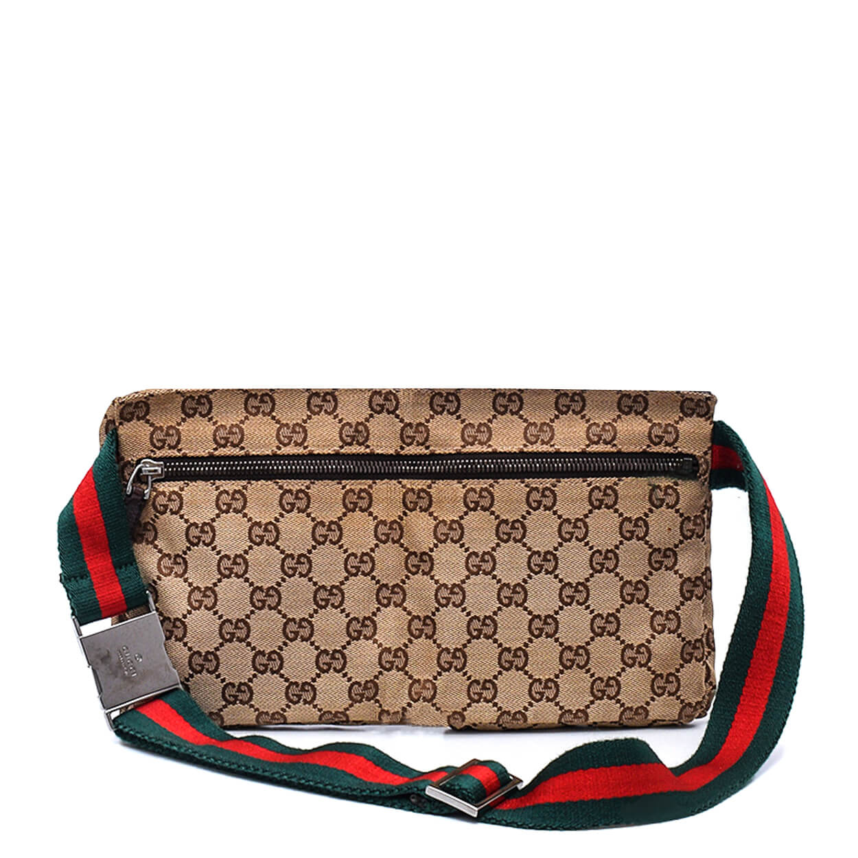 Gucci - GG Supreme Canvas Web Stripe Belt Bag